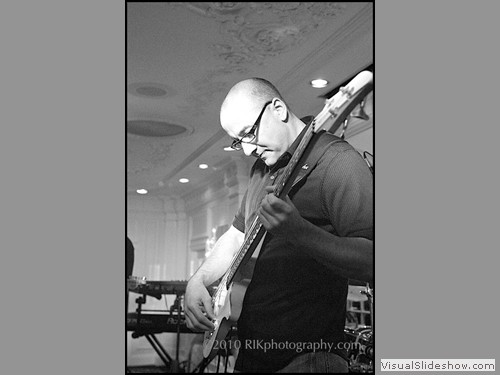 Bobby Dancy on bass at Opryland Hotel party