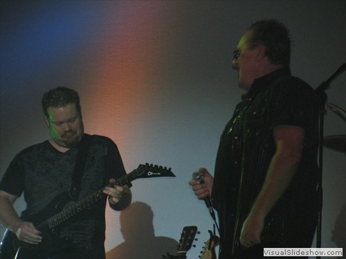 Mike Reno from Loverboy enjoying Eric's playing