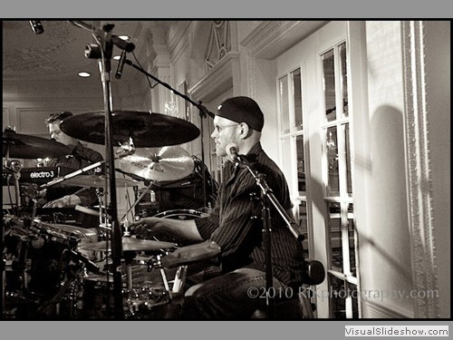 Steve McCann on drums at Opryland Hotel party